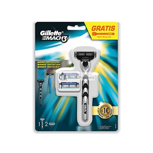 Gillette Mach3 Pack Of 3 Blades With Free Handle