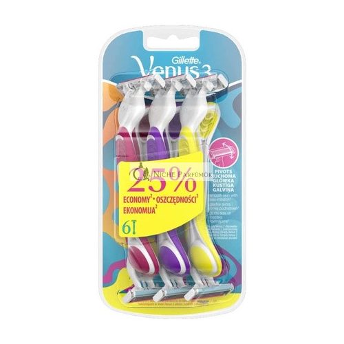 Gillette Compatible Venus 3 Disposable Razors 6's