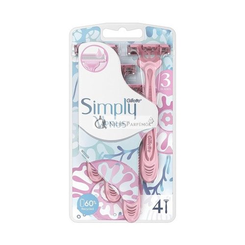 Venus Simply3 Disposable Razors for Women - Pack of 4