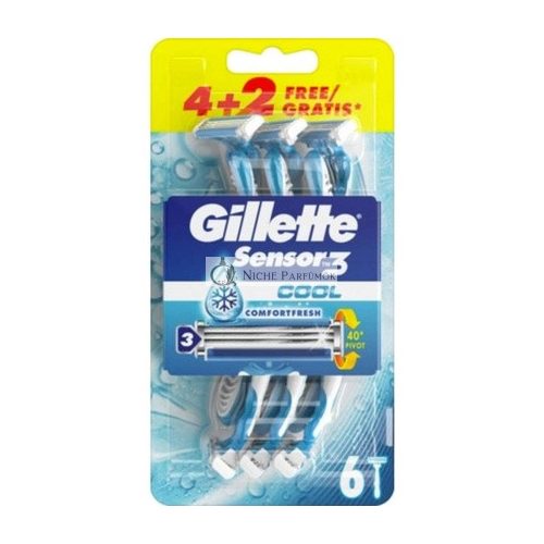 Gillette Sensor3 Cool Disposable Razors for Men 6 Pack