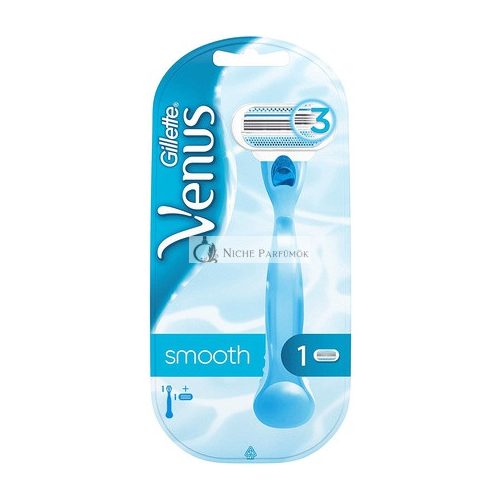 Gillette Venus Smooth Women's Razor with 3 Curve-Hugging Blades