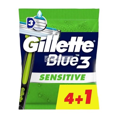 Gillette Blue3 Sensitive Disposable Razor 5 units