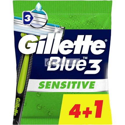 Gillette Blue3 Sensitive Disposable Razor 5 units