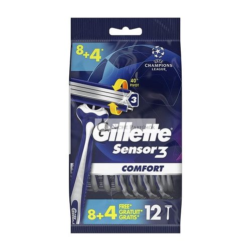 Gillette Sensor3 Cool Disposable Men's Razors 12 Razors