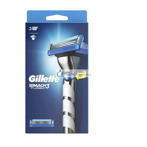 Gillette Mach3 Turbo 2 Shaving System Multicolor