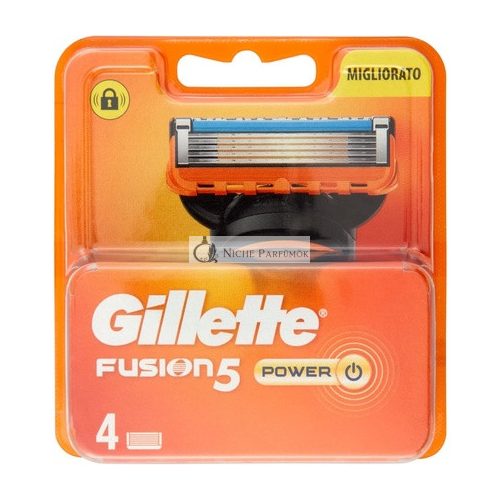 Gillette Fusion5 Power Razor Replacement Blades with Anti-Friction Blades