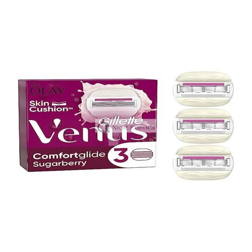 Gillette Venus Comfortglide Sugarberry Replacement Blades for Women with 5 Blades