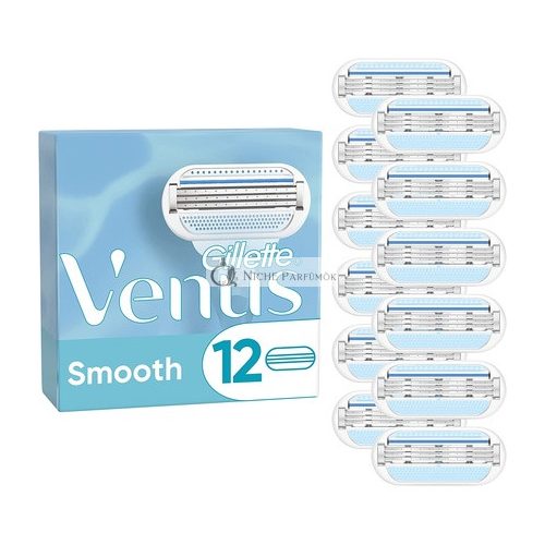 Gillette Venus Smooth Razor Spare blades, 12 pcs