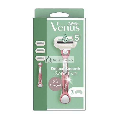 Gillette Venus Deluxe Smooth Sensitive Women's Razor 3 Pieces - Pack of 3