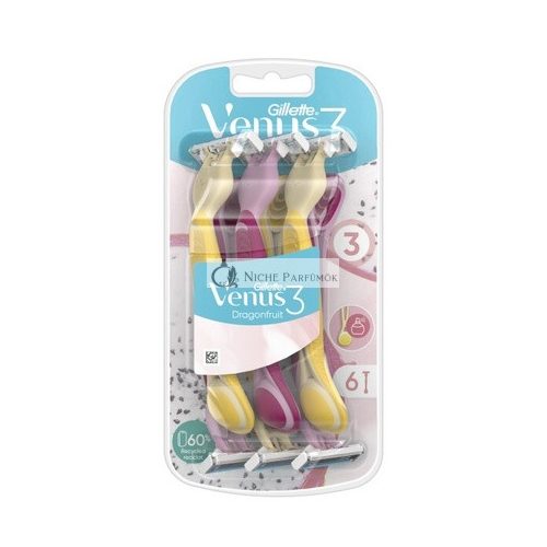 Venus 3 Dragonfruit Disposable Razors 6 Pieces