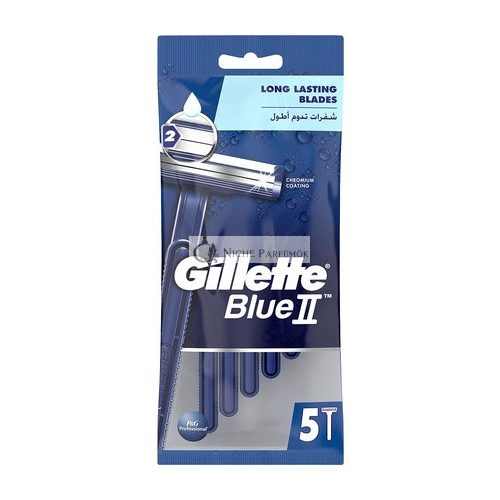 Gillette Blue II Disposable Razor Blades 5 pcs