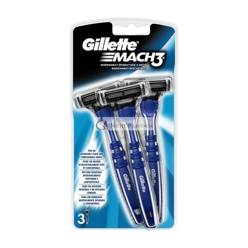 Gillette Mach 3 Manual Disposable Razor - Pack of 3