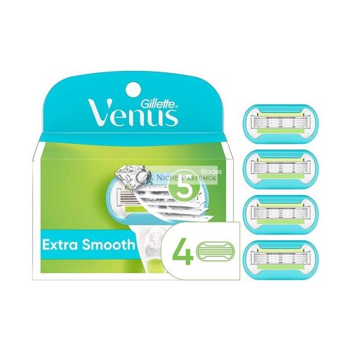 Gillette Venus Extra Smooth Women's Razor Blade Refills 4 Count