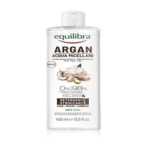 Equilibra Viso Argan Micellar Water with Hyaluronic Acid and Plant Surfactants 400ml