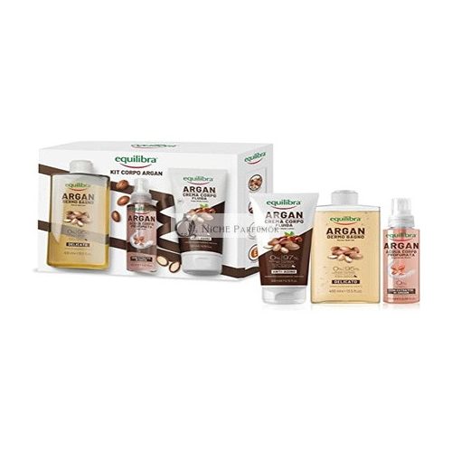 Equilibra Argan Body Set with Dermo Bath and Gentle Argan Water Fragrance