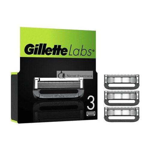 Gillette Blade Refills For Gillettelabs - Exfoliating Bar And Heated Razor - 3 Razor Blades