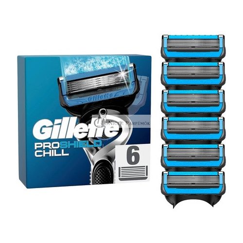 Gillette ProShield Chill Razor Blades 6 Replacement Blades for Men's Wet Shavers with 5-Blade