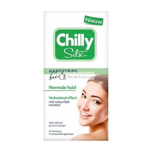 Chilly Silx Face Wax Strips for Normal Skin 20 Pieces