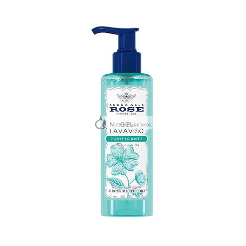 Acqua alle Rose Lavaviso Cleansing Gel with Astringent Rose Multiflora Ingredients for Combination Skin