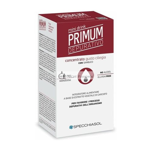 Specchiasol Primum Detox Mini Drink Cherry 15 Sticks 10ml