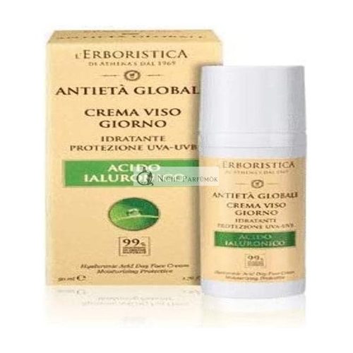 Athena L'Erboristica Global Anti-Aging Day Face Cream with Hyaluronic Acid 50ml