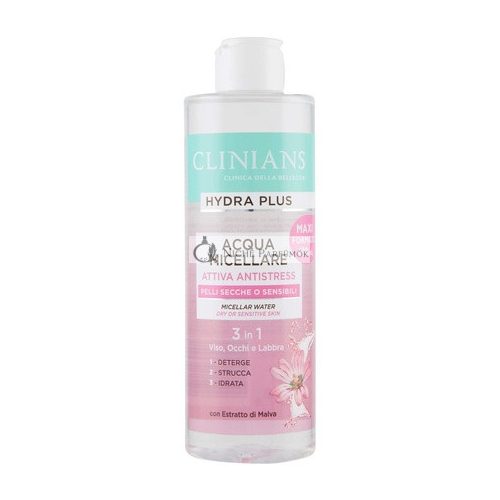 Clinians Hydra Plus Micellar Anti-Stress Water with Malva Extract for Dry or Sensitive Skin 400ml