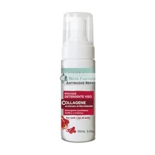 Clinians Anti-Wrinkle Repair Face Cleansing Mousse with Pomegranate Extract for All Skin Types 150ml