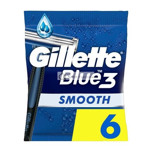 Gillette Blue3 Smooth Disposable Razors for Men 3 Blade Razor 40° Pivoting Head ComfortGel Technology