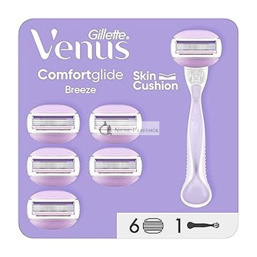 Gillette Venus Comfortglide Breeze Women's Razor With 1 Handle And 6 Refills