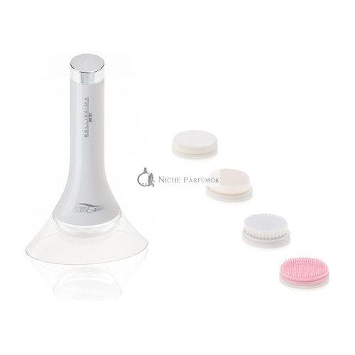 Bellissima Face Cleansing Pure & Light Facial Cleansing Brush with 4 Different Brush Heads for Customized Treatments - for Use in the Shower for Smooth Skin