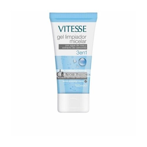 Vitesse 3 in 1 Chamomile Rosewater Facial Cleansing Gel 150ml