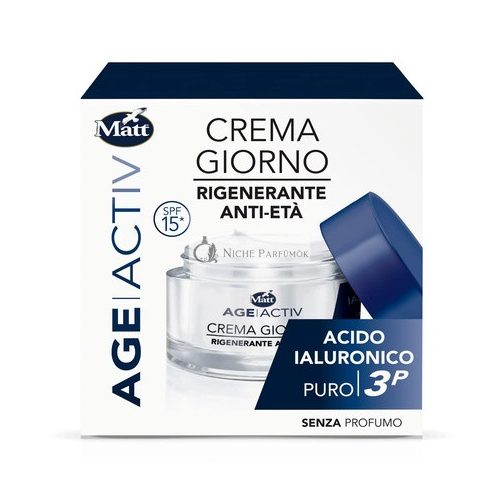 Matt Age Activ Regenerating Face Cream Anti-Age Day - Pure Hyaluronic Acid 3P - Soothing and Smoothing, Deep Moisturizing - 50ml