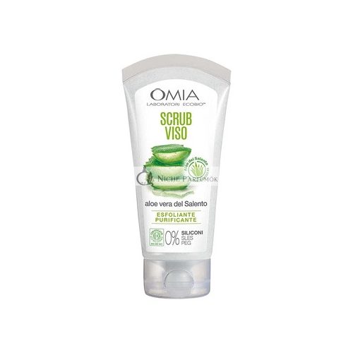 Omia Face Scrub Eco Bio with Aloe Vera Peeling and Cleansing Treatment 75ml