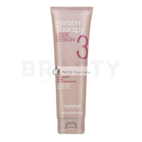 Alfaparf Milano Lisse Design Keratin Therapy Detangling Cream hajformázó krém könnyed kifésülhetőségért 150 ml