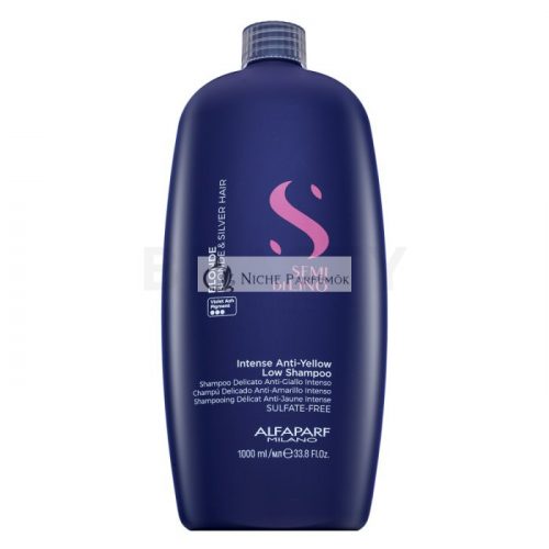 Alfaparf Milano Semi Di Lino Blonde Intense Anti-Yellow Low Shampoo neutralizáló sampon szőke hajra 1000 ml