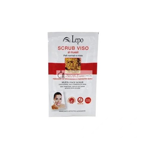 Pedrini Cosmetics Lepo Muesli Face Scrub 1 Sachet Of 15 Milliliters