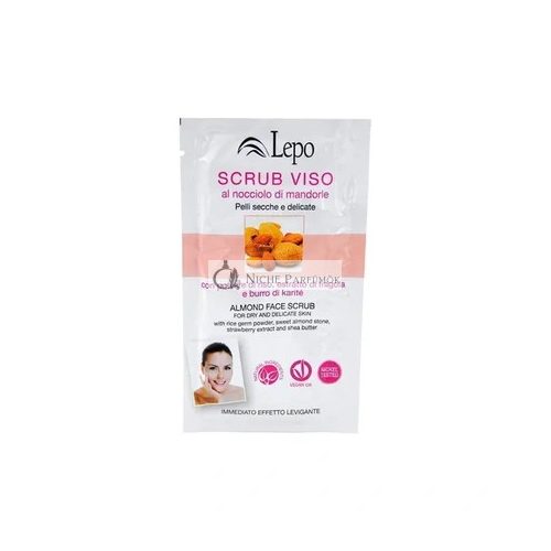 Lepo Cosmetics Almond Hazelnut Face Scrub 15 Milliliters