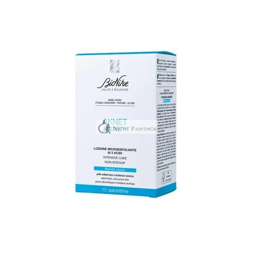 Bionike Aknet Peel Exfoliating Lotion With 3 Acids - 10 Single Use Wipes