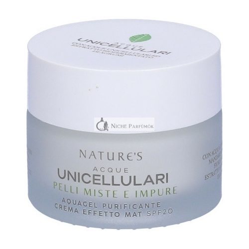 By Nature Natures Unicellular Water Purifying Gel Cream Matte Effect Spf 20 100 Ml