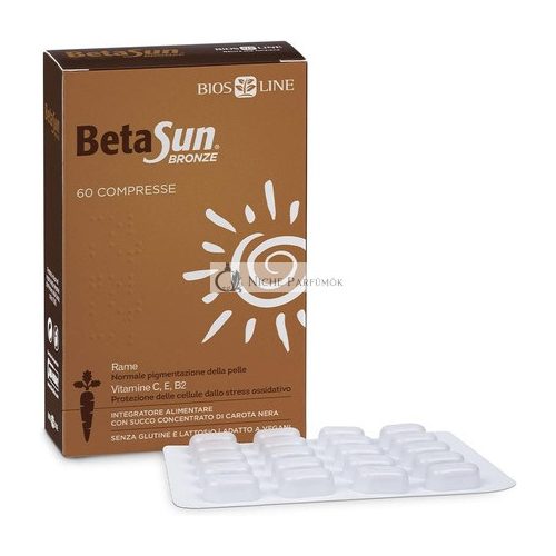 BETASUN Bronze Novelty Skin Preparation Supplement for Intense Tanning and Durability 60 Tablets