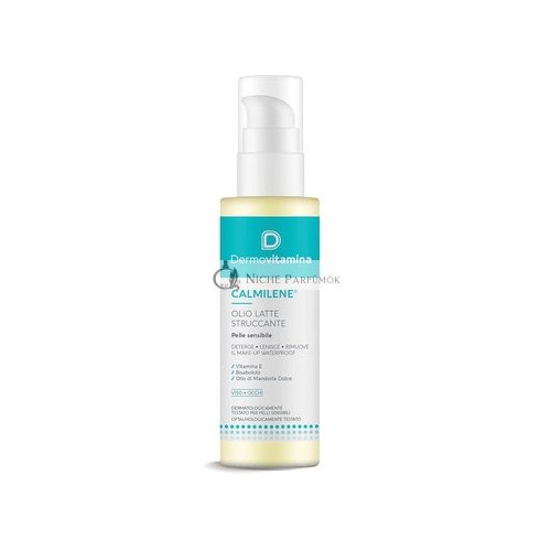 Dermovitamina Calmilene Make-up Remover Waterproof Daily Cleansing Rich Cleansing Milk Emulsion 100ml