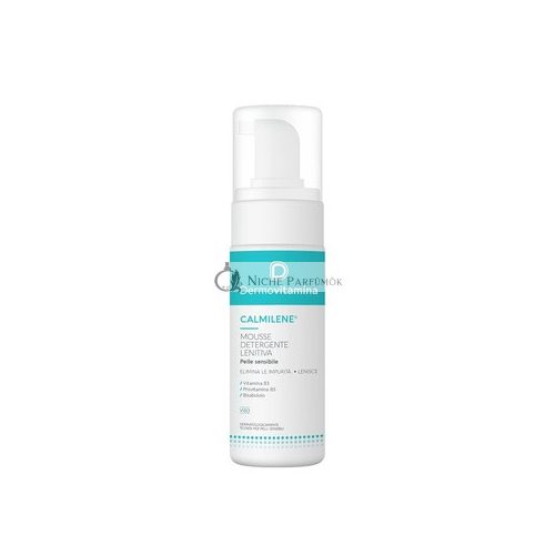 Dermovitamina Calmilene Soothing Cleansing Mousse for Sensitive Skin with Citrus Scent and B3, B5, and Bisabolol 150ml