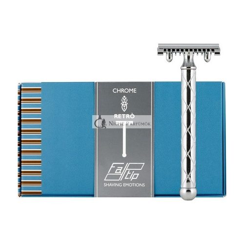 FaTip Silver Chrome Double Edge Safety Razor