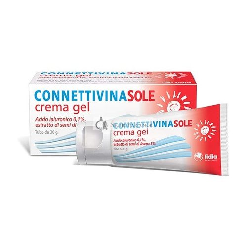 Fidia Farmaceutici Cream Gel Connectors 30g Tube Hyaluronic Acid 0.1% Avavine Seed Extract 5% for Scars Sunburn and Redness