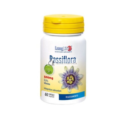 Passiflora 500mg Longlife Vegetarian Capsules 60