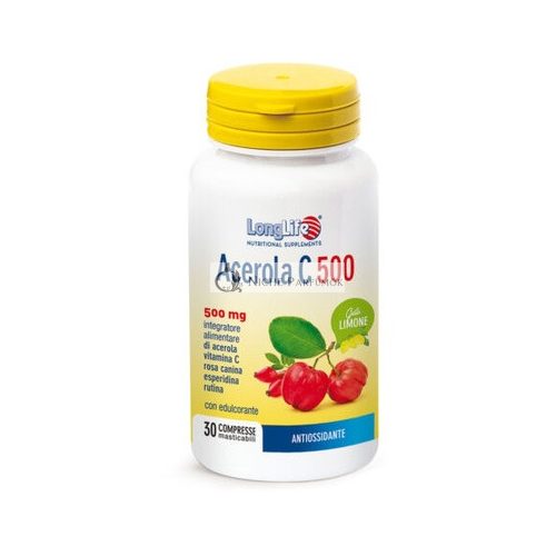 Acerola C 500 Lemon LongLife 30 Tablets