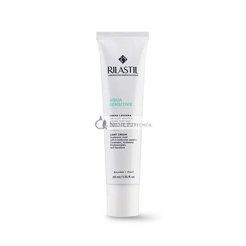 Rilastil Aqua Sensitive Light Cream 40ml Transparent White