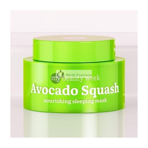 7Days Nourishing Face Mask Anti Aging with Avocado Oil and Shea Butter - Overnight Beauty Korean Mask - Nourishing Rich Night Facial Mask Avocado Squash