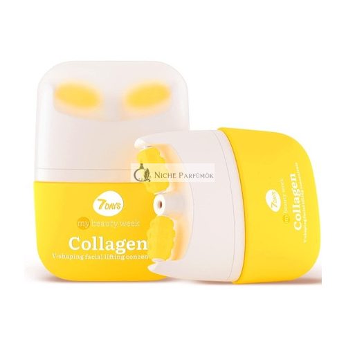 7Days Face Lift Cream with Collagen Korean Skincare Face Moisturizer Anti Aging Face and Neck Firming Cream for Women Anti Puffiness Skin Tightening Roller Massager 40ml 40.00g