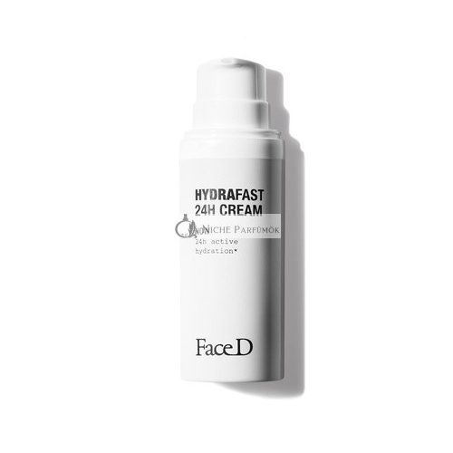 Face D Hydraftast 24H Moisturizing and Soothing Cream with Hyaluronic Acid and Vitamin C+E SPF15 50ml